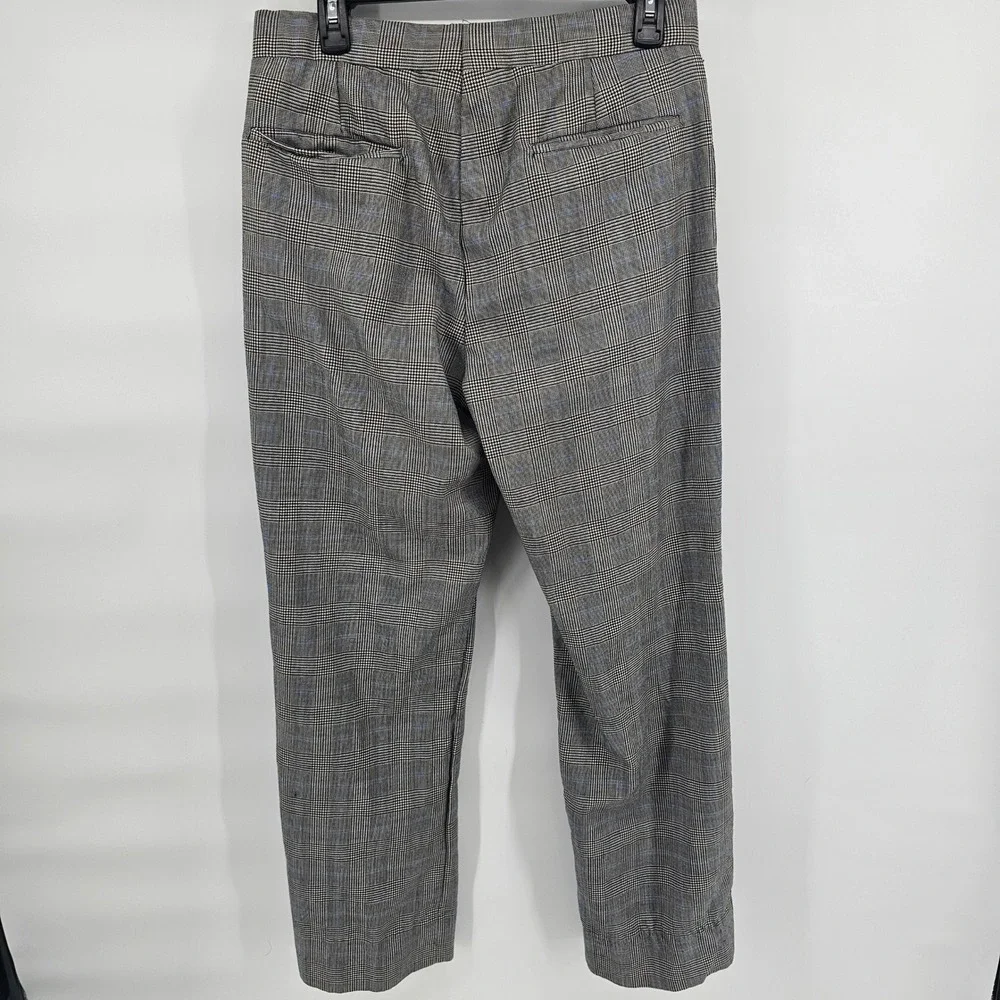 Major Glen Plaid Trousers Mens 31x28 Grey Blue Check Straight Leg Tailored Pants